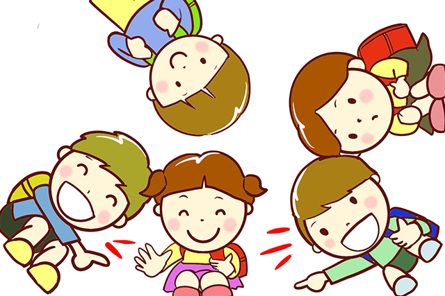 元気な子供のイラスト